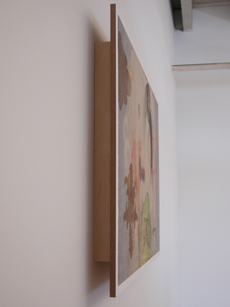 Mounting art with a recessed floating cradle, no frame is needed.