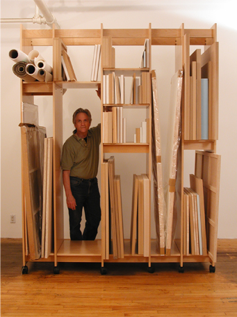 Art Storage System for storing art; paintings, drawings, prints, sculpture, and more.