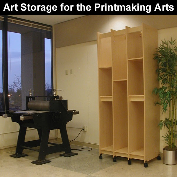 Art Storage System for the Printmaking Studio.