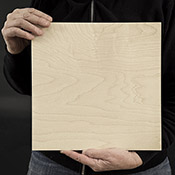 Archival Maple Cradled Panels for making art are all maple including all 1” thick side edges. Maple cradled panels have hanging slots recessed into the cradle to hang paintings flush on the wall.