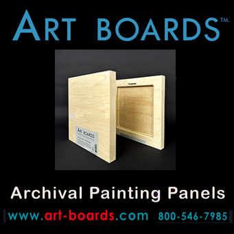 Art Boards™ Natural Maple Artist Panels with sides and face veneered with Maple Hardwood. Made in the USA in Beooklyn New York.