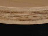 Natural Maple Round Art Panel construction has 5 separate wood layers.