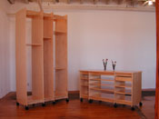 Art Storage Cabinet and Art Storage Desk for storage of art and making art.