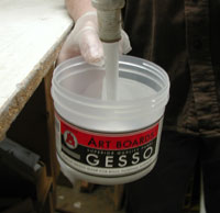 Art Boards™ Acrylic Artist Gesso is made for rigid surfaces. It sands smooth when preparing the surface for making paintings and drawings.
