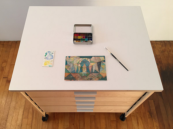 Art Boards™ Art Studio Drawers are full extension. They are completely accessible for storing art and art supplies.