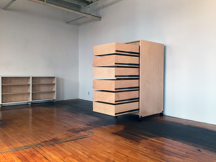 Archival Art Boards for making art, Archival Artist Panels for Mounting Art,  Art Storage System for storing art, and Art Studio Furniture for artists.