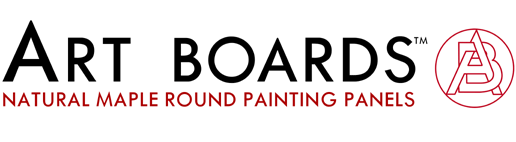 Art Boards™ Natural Maple Round Art Panels for making archival Round Artist Tondo Paintings.