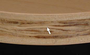 Round Art Panels has a center core of laminated Aspen Hardwood.