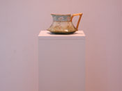 White Lacquered Art Pedistal for showing art.