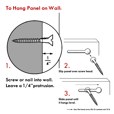 How to hang drawings and paintings made on paper on to the wall.