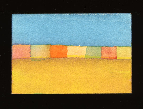 Painting by Patrick Mackin, a watercolor on cold Press paper mounted to Art Boards� Art Panel.